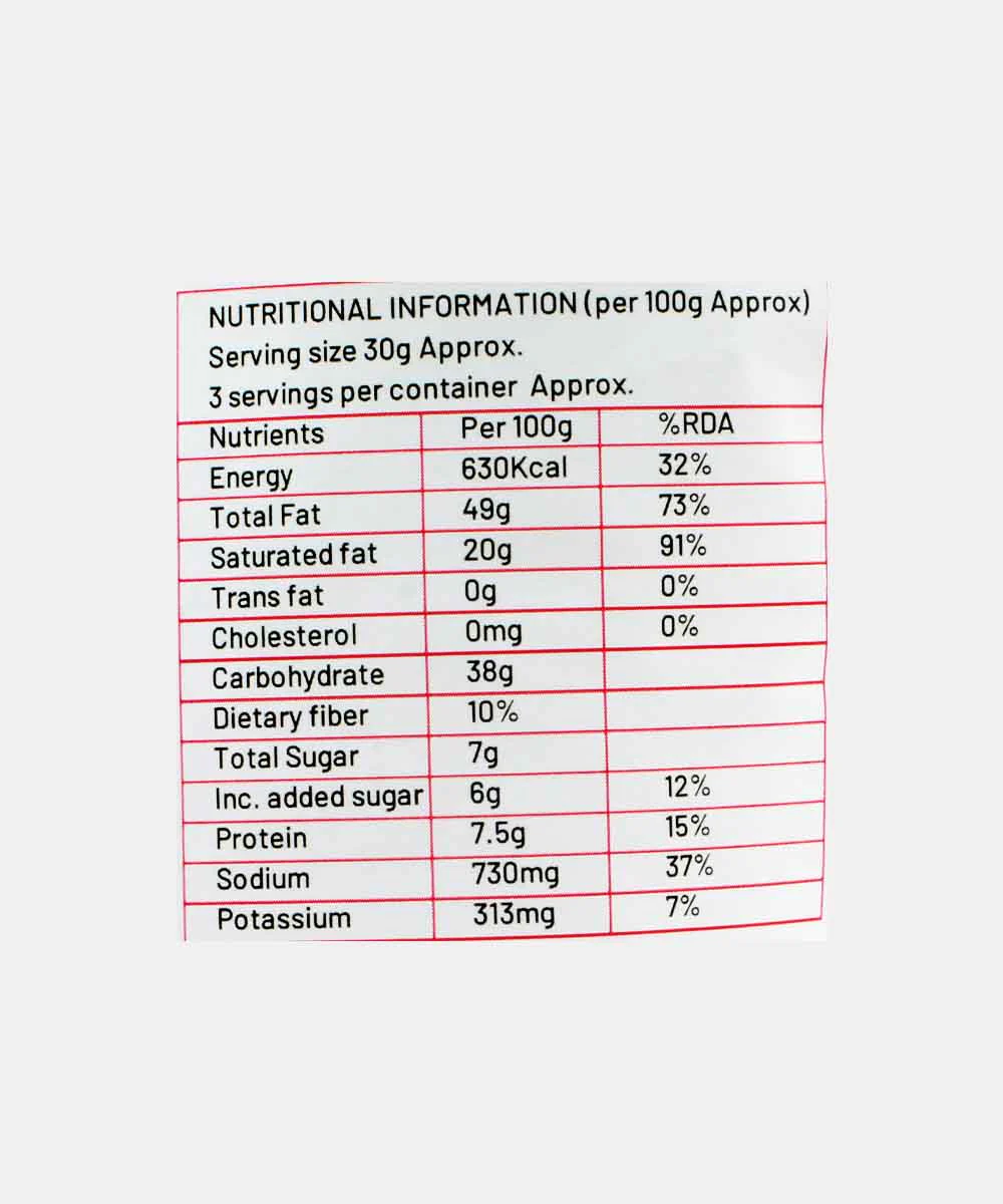 Open Coconut - Baked Masala Flavour Coconut Chips With Mct Oil 90 Gm | Baked | No Preservatives - Image 3