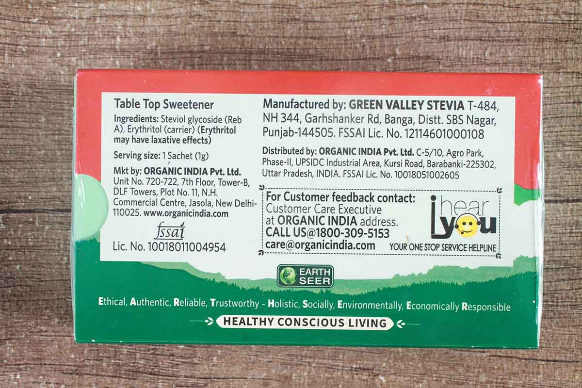 Organic India Natural Sweetener Stevia 25 Gm - Image 2