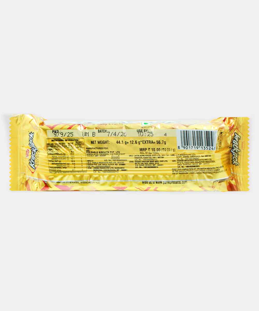 Parle Krack Jack Biscuits 56.7 Gm - Image 2