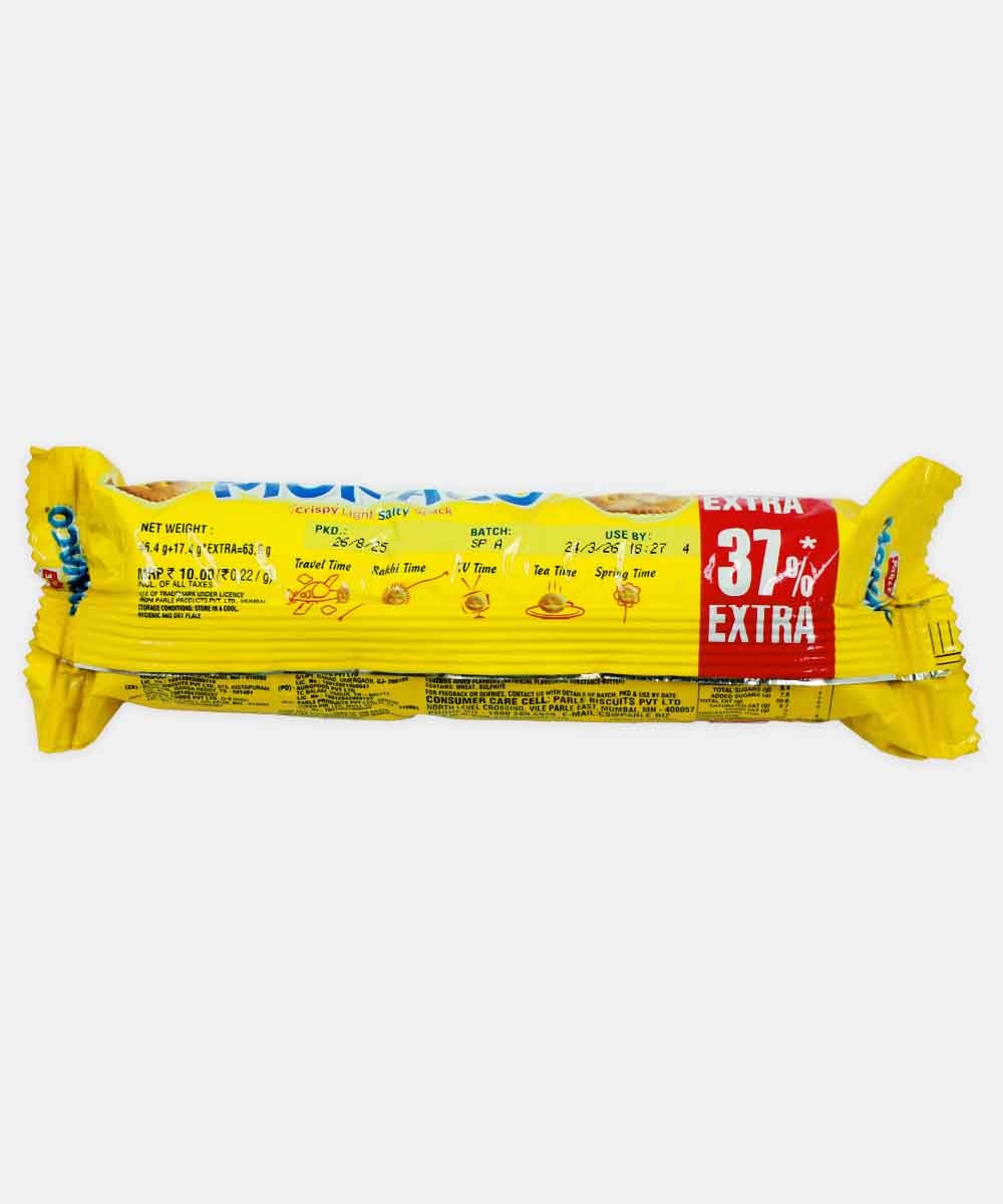 Parle Monaco Biscuits 63.8 Gm - Image 2