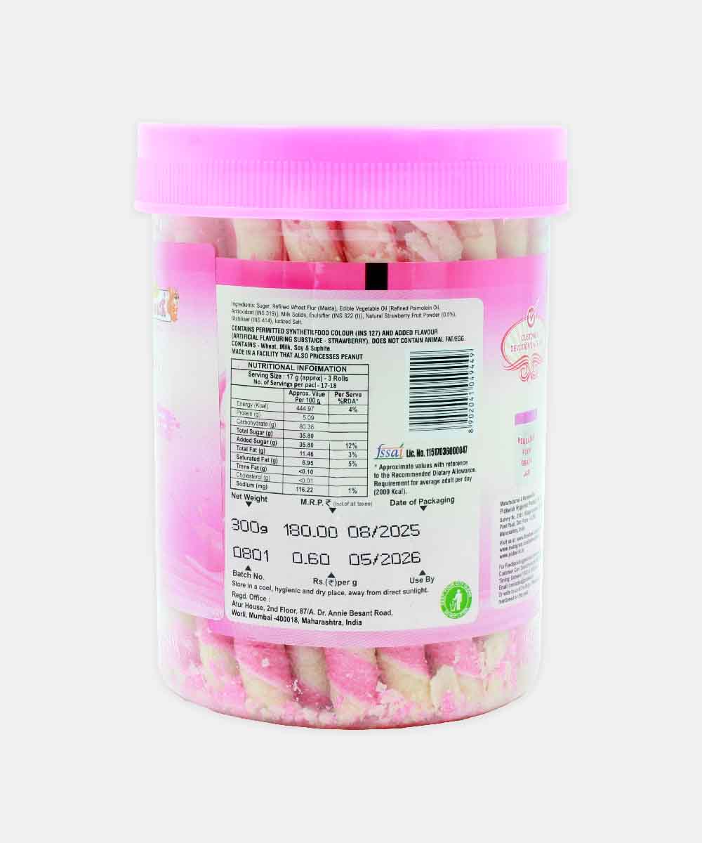 Pickwick Strawberry Rolls Biscuits 300 Gm - Image 2