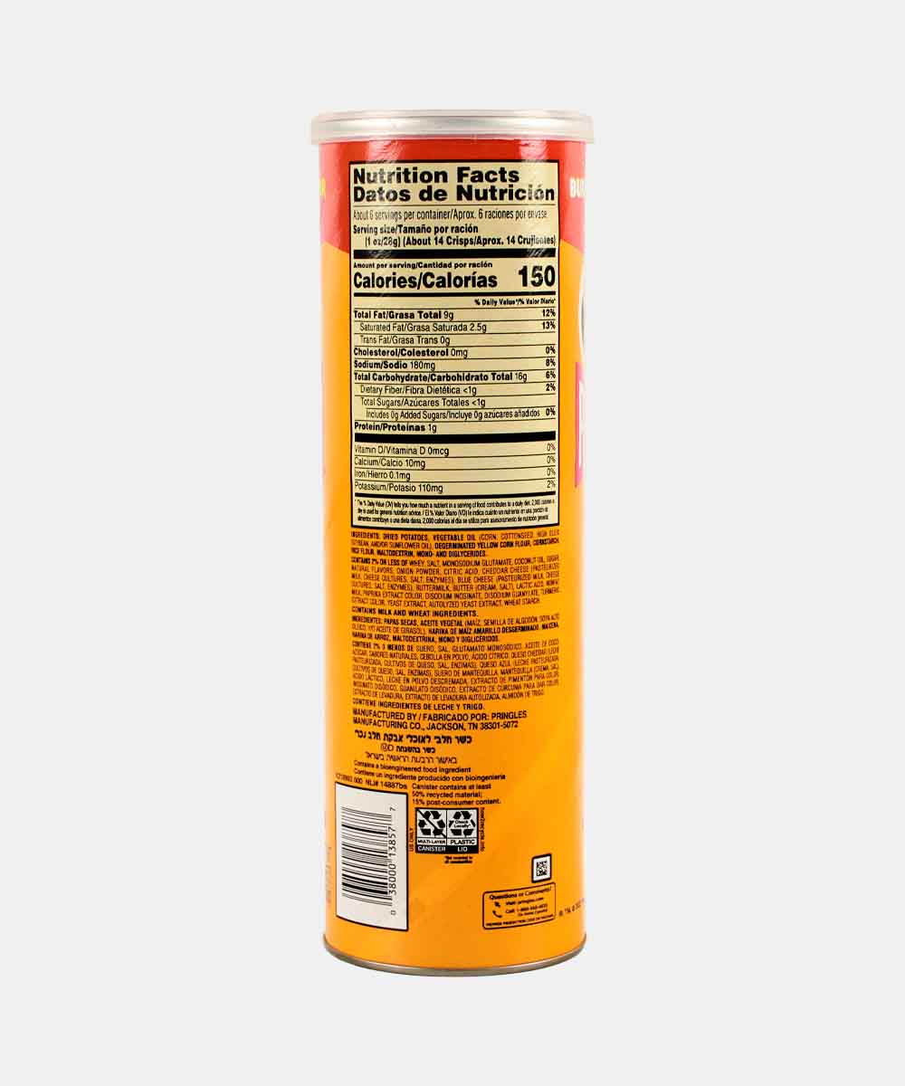 Pringles Cheddar Cheese Flavour 158 Gm - Image 2