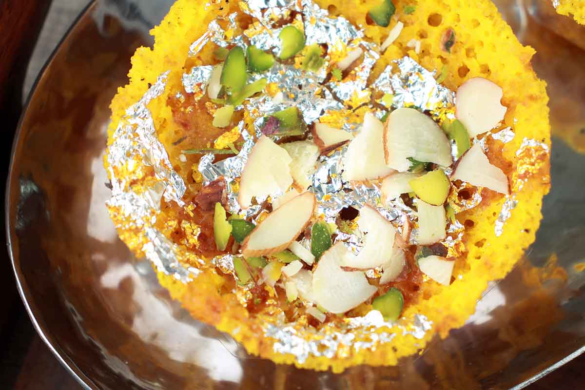 Rajasthani Ghevar Sweet 1 Piece - Image 2