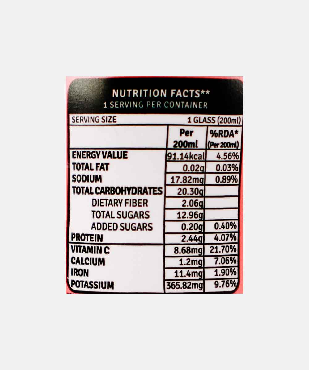 Raw Pressery Mixed Fruit Juice 200 Ml - Image 3