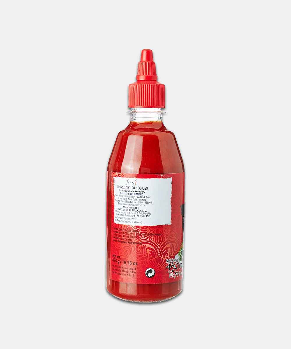 Real Thai Sriracha Extra Hot Chilli Sauce 430 Ml 475 Gm - Image 2