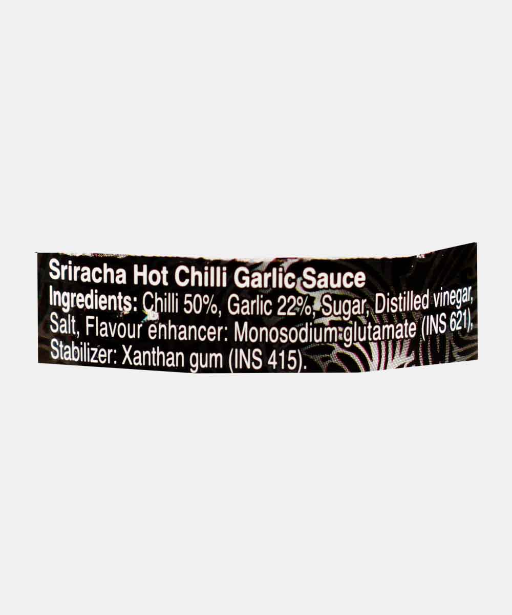Real Thai Sriracha Hot Chilli Garlic Sauce 250 Ml 290 Gm - Image 4