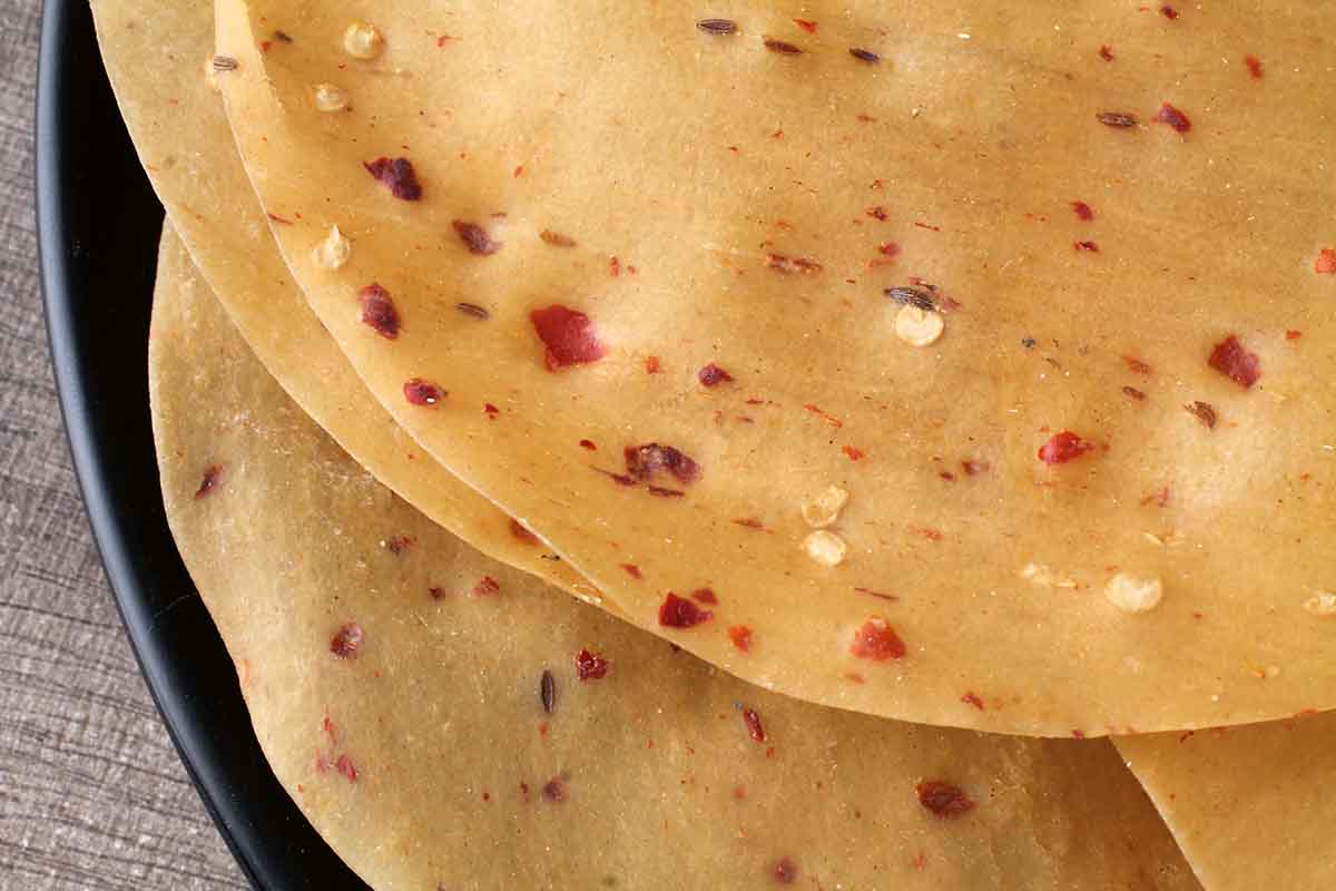 Rice Papad Red Chilly 200 Gm - Image 2