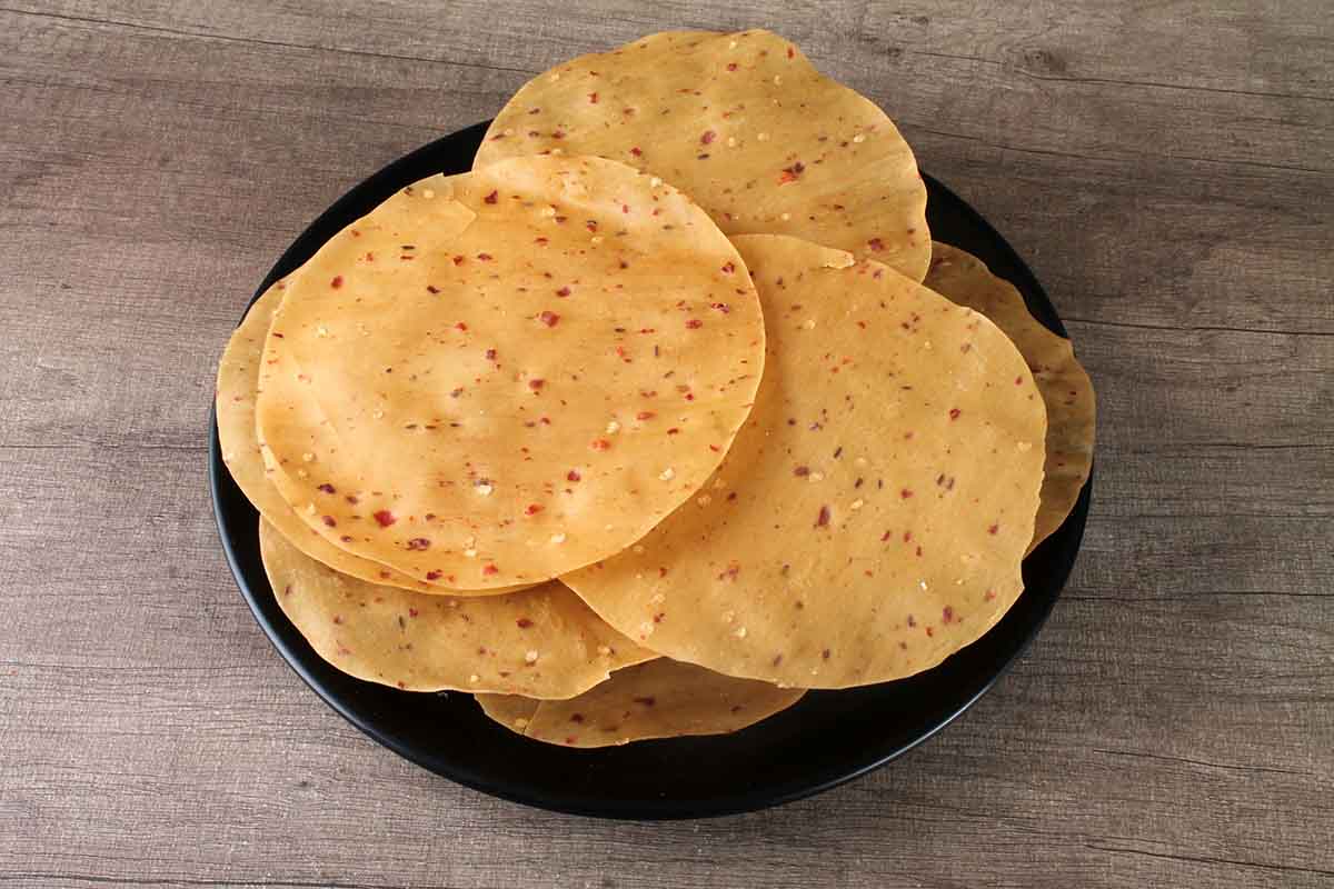 Rice Papad Red Chilly 200 Gm - Image 3