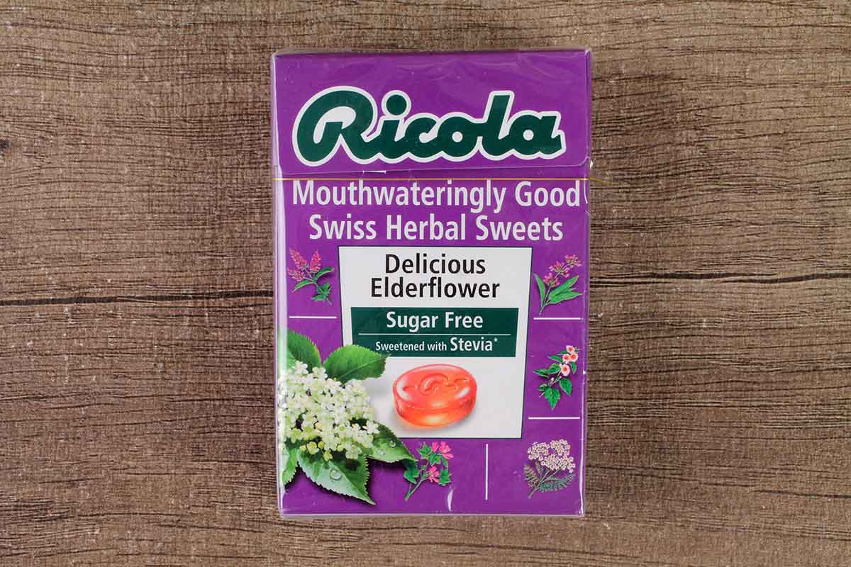 Ricola Delicious Sugar Free Swiss Alpine Herbs Elderflowers 45 Gm