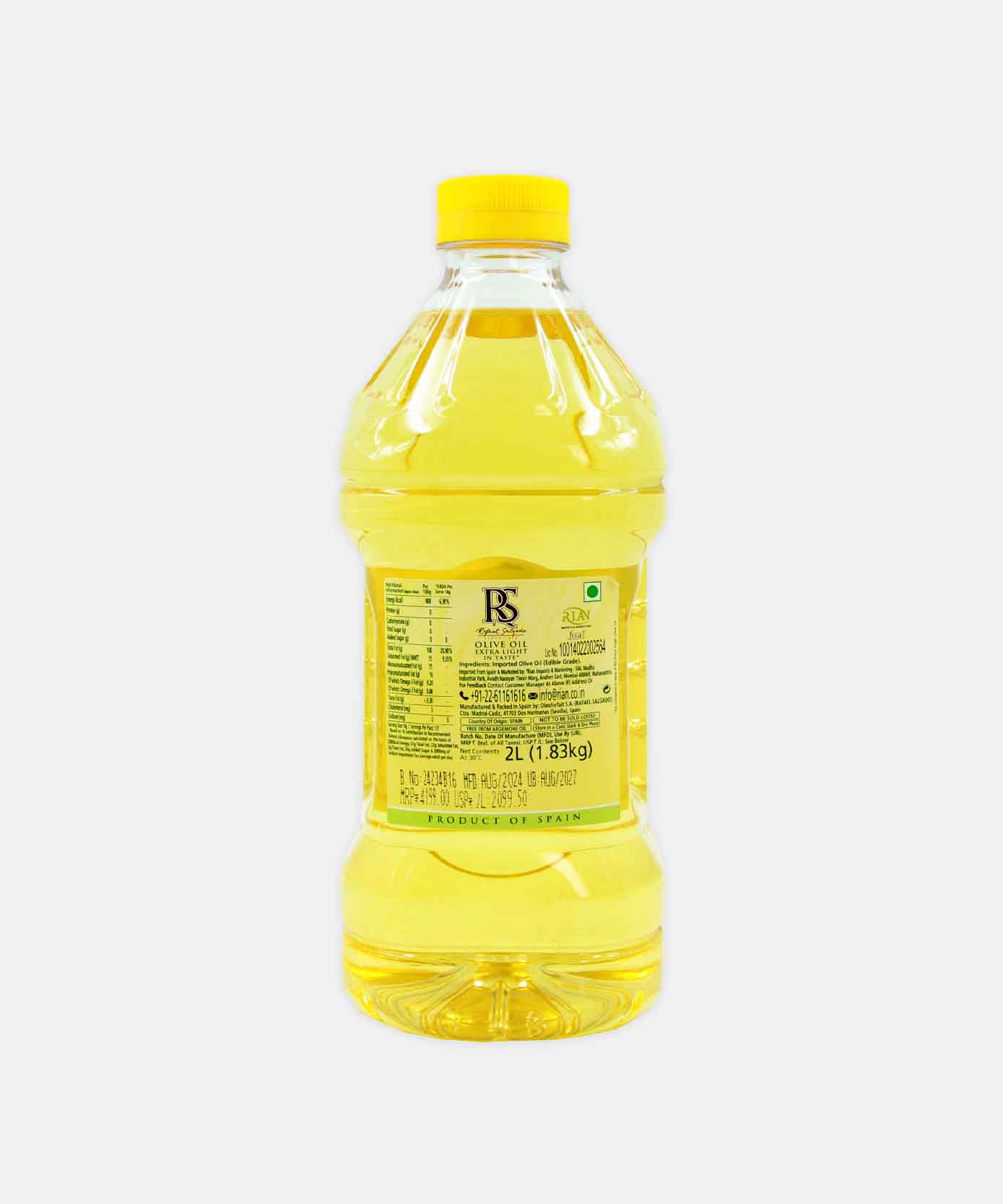 Rs Extra Light Olive Oil 2 Ltr - Image 2