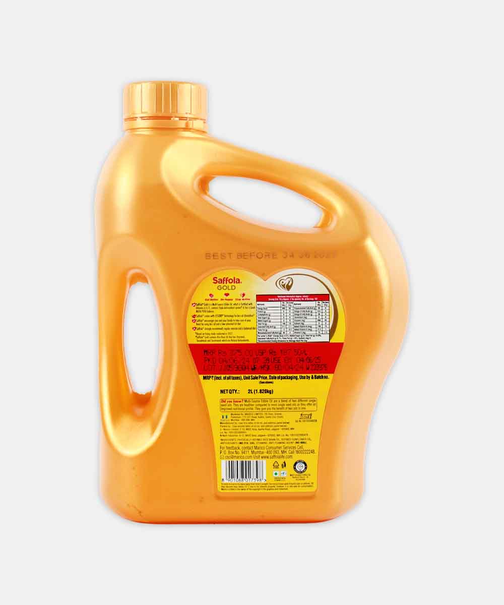 Saffola Gold Oil 2 Ltr - Image 2