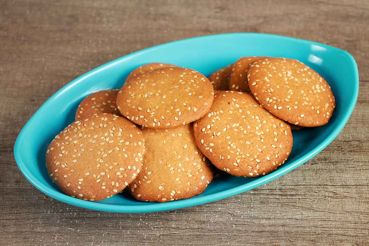 Sesame Jaggery Cookies 250 Gm - Image 3