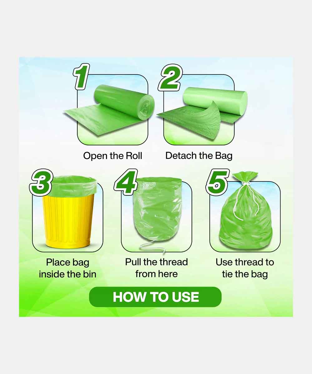Shalimar Eco Medium Garbage Bag 15 Pieces - Image 3