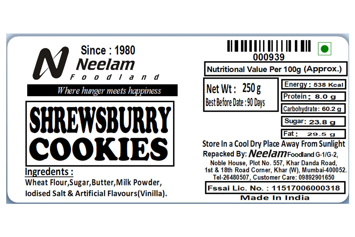 Shrewsburry Cookies 250 Gm - Image 4