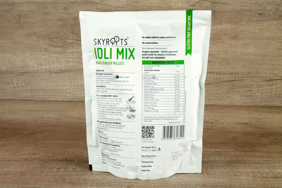 Skyroots Ragi Idli Mix 300 Gm - Image 2
