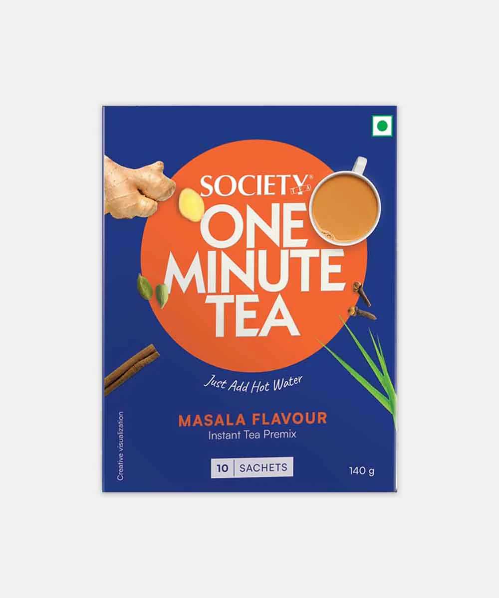 Society One Minute Masala Premix Tea 10 Bag 140 Gm