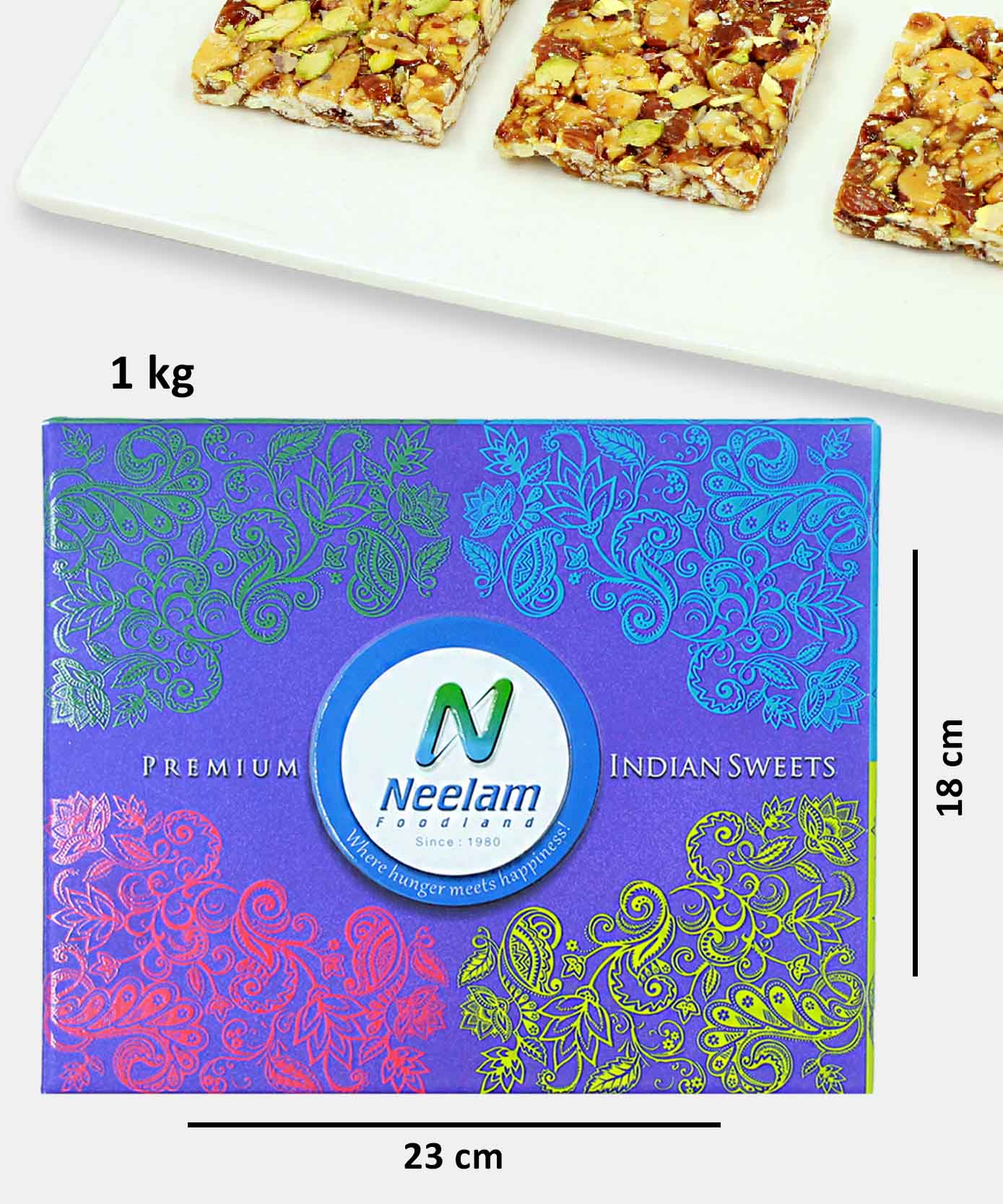 Stevia Kaju Badam Pista Chikki 1 Kg - Image 3