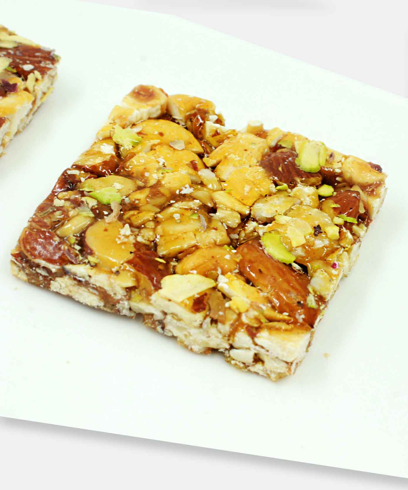 Stevia Kaju Badam Pista Chikki Sweet 250 Gm - Image 2