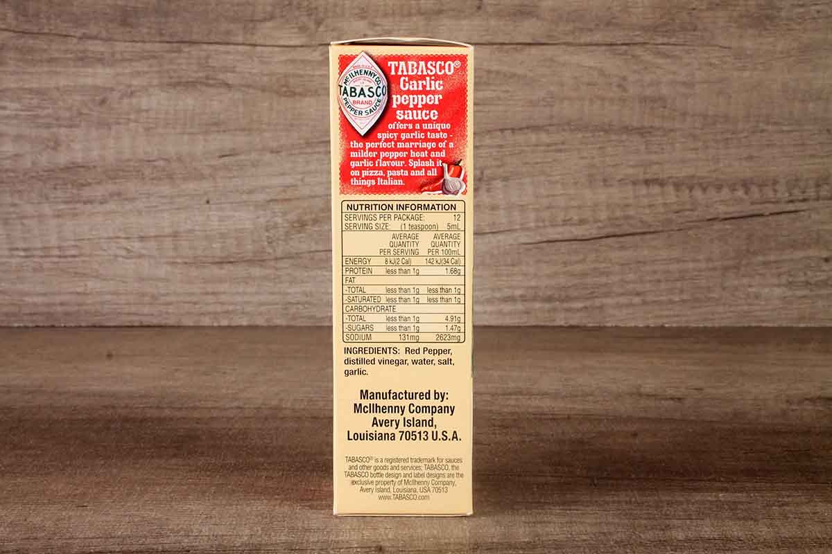 Tabasco Milder Garlic Pepper Sauce 60 Ml - Image 2