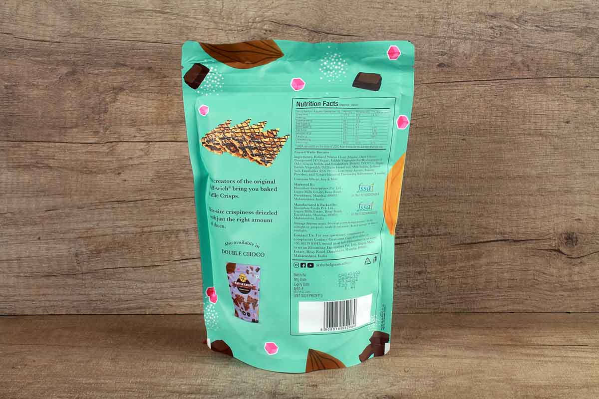 The Belgian Waffle Co Waffle Crisps Classiv Choco Flavour 85 Gm - Image 2