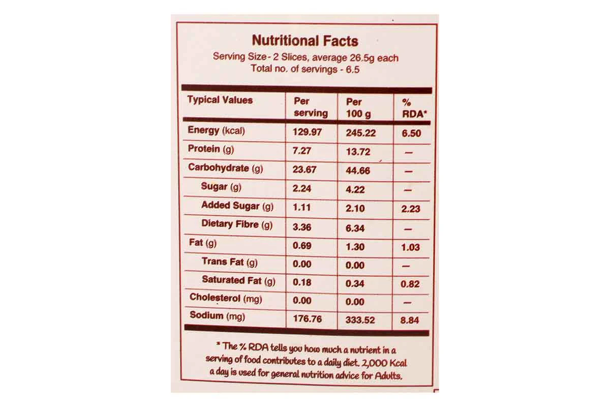 The Health Factory Zero Maida Bread 350 Gm - Image 3