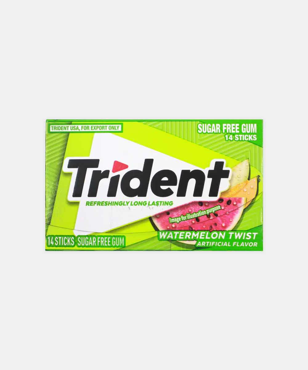 Trident Chewing Gum Water Melon 14 Stick