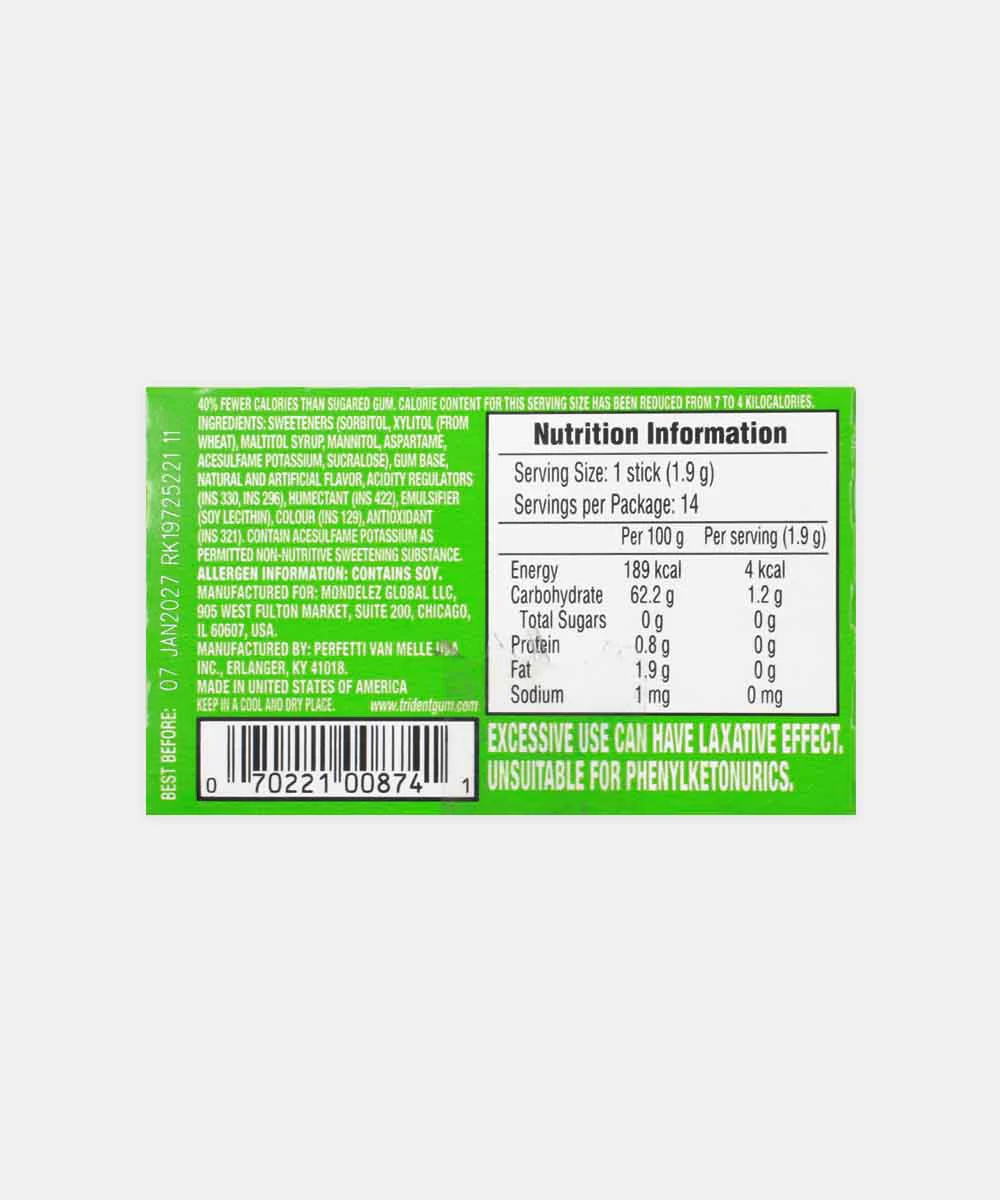 Trident Chewing Gum Water Melon 14 Stick - Image 2