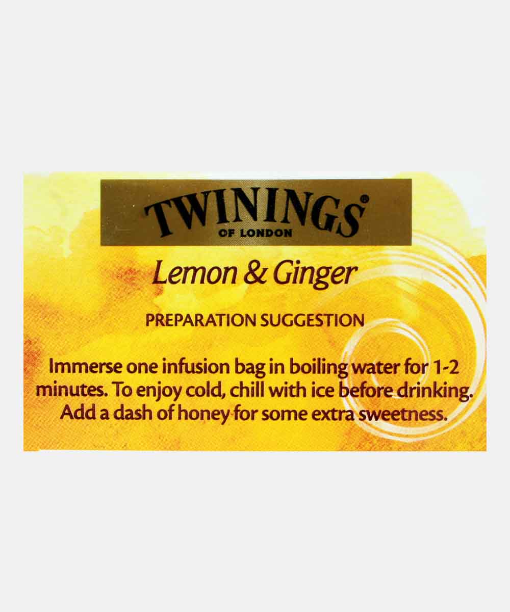 Twinings Lemon & Ginger 25 Bag - Image 3