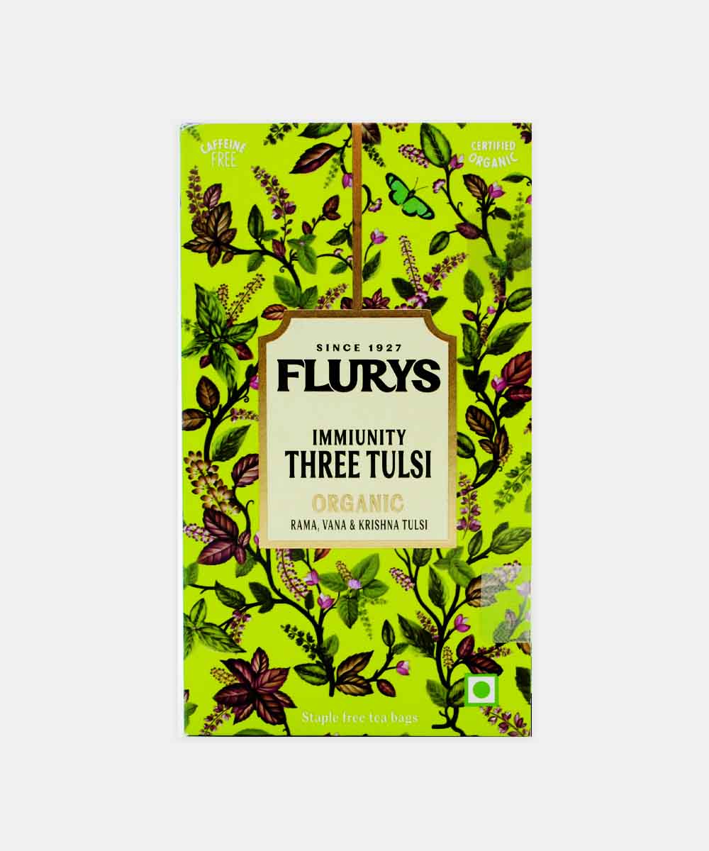 Flurys Immunity Three Tulsi Organic 20 Pc 30 Gm