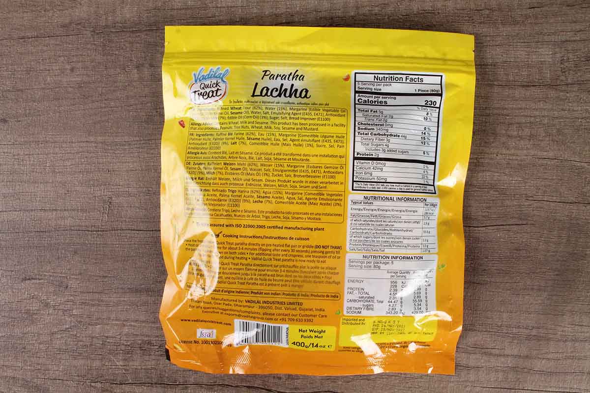 Vadilal Lachha Paratha 400 Gm - Image 2