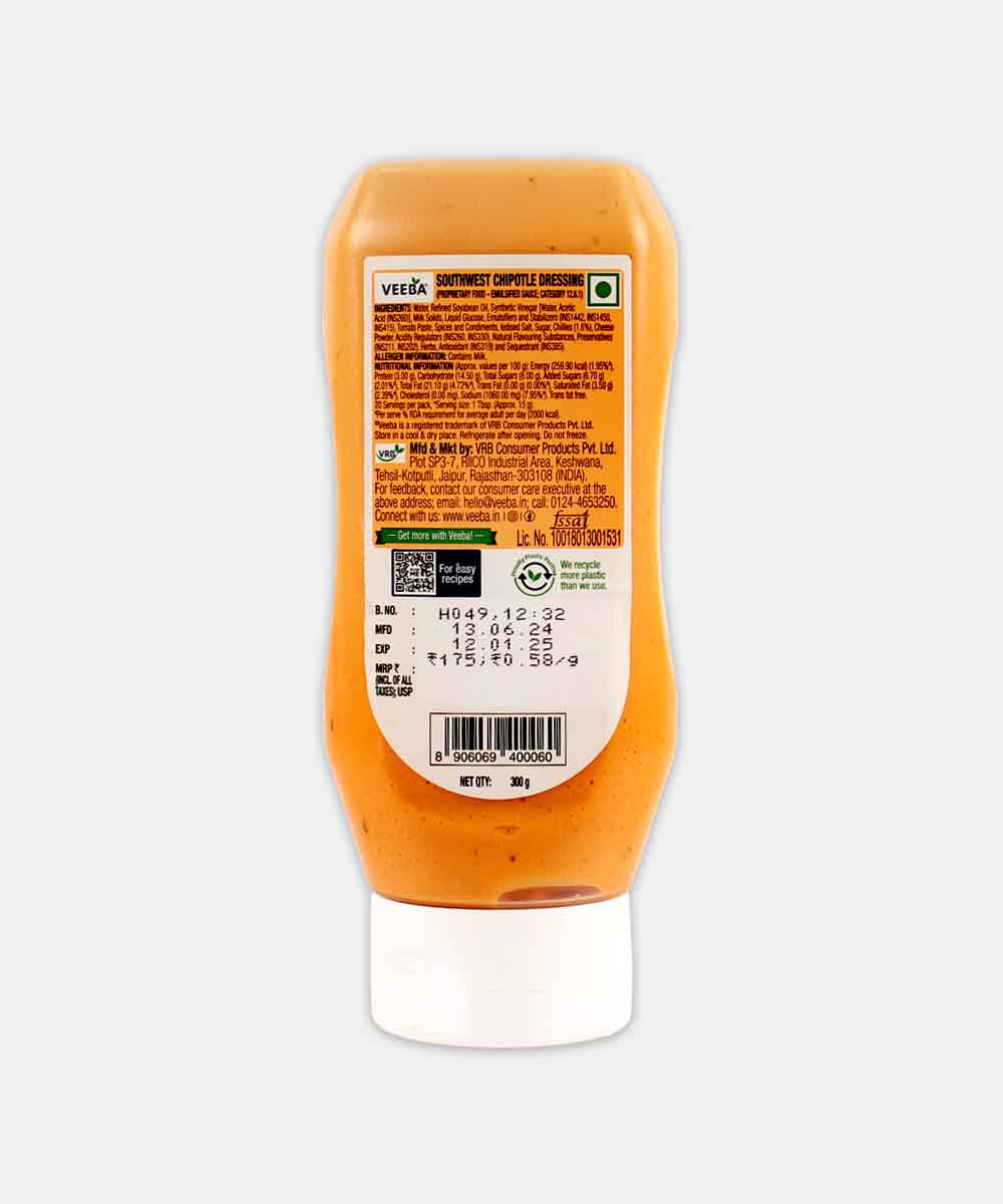 Veeba Chipotle Southwest Dressing 300 Gm - Image 2
