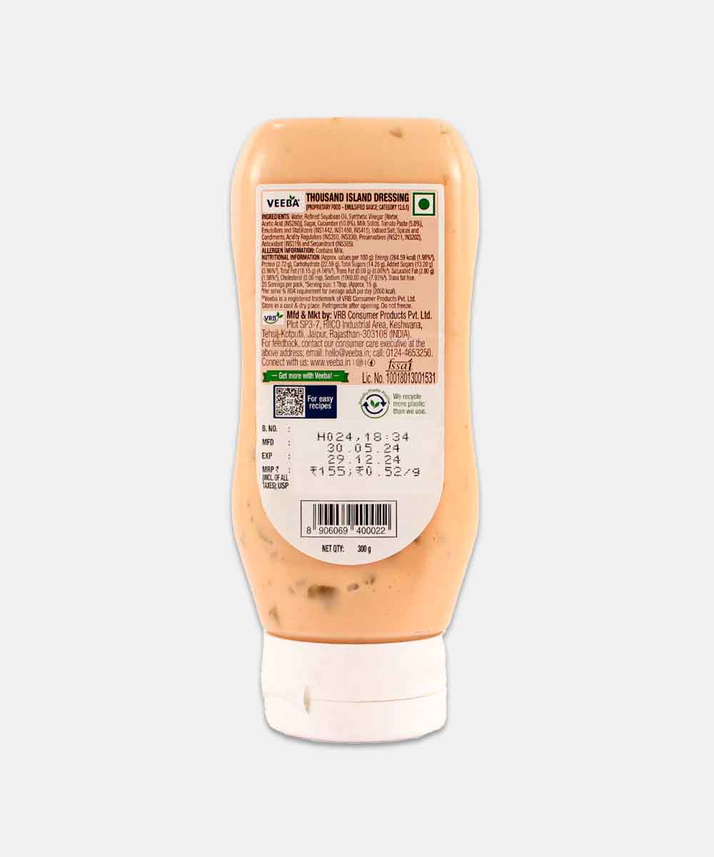 Veeba Thousand Island Dressing 300 Gm - Image 2