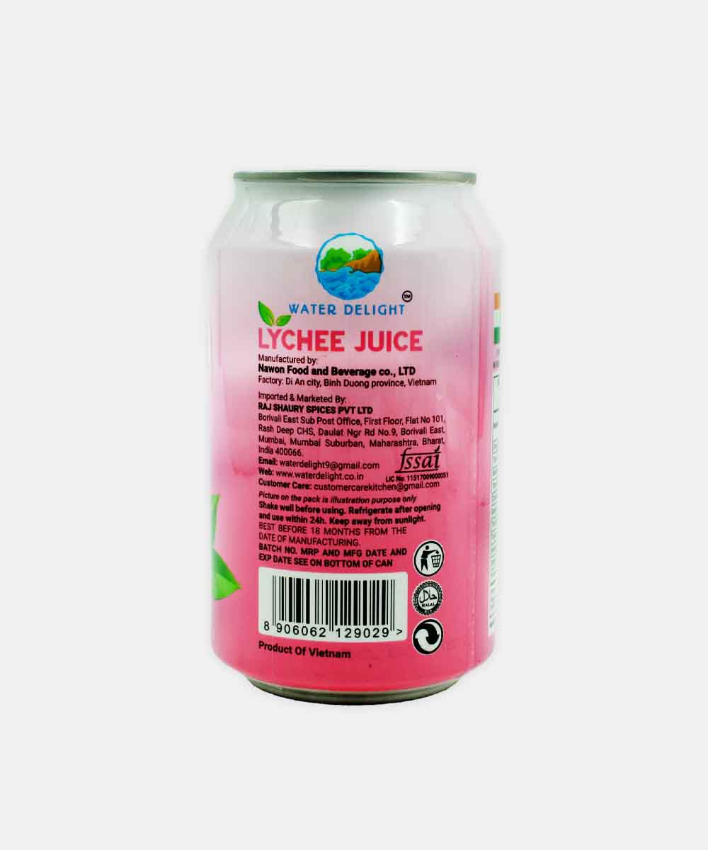 Water Delight Lychee Juice With Pulp 320 Ml - Image 2