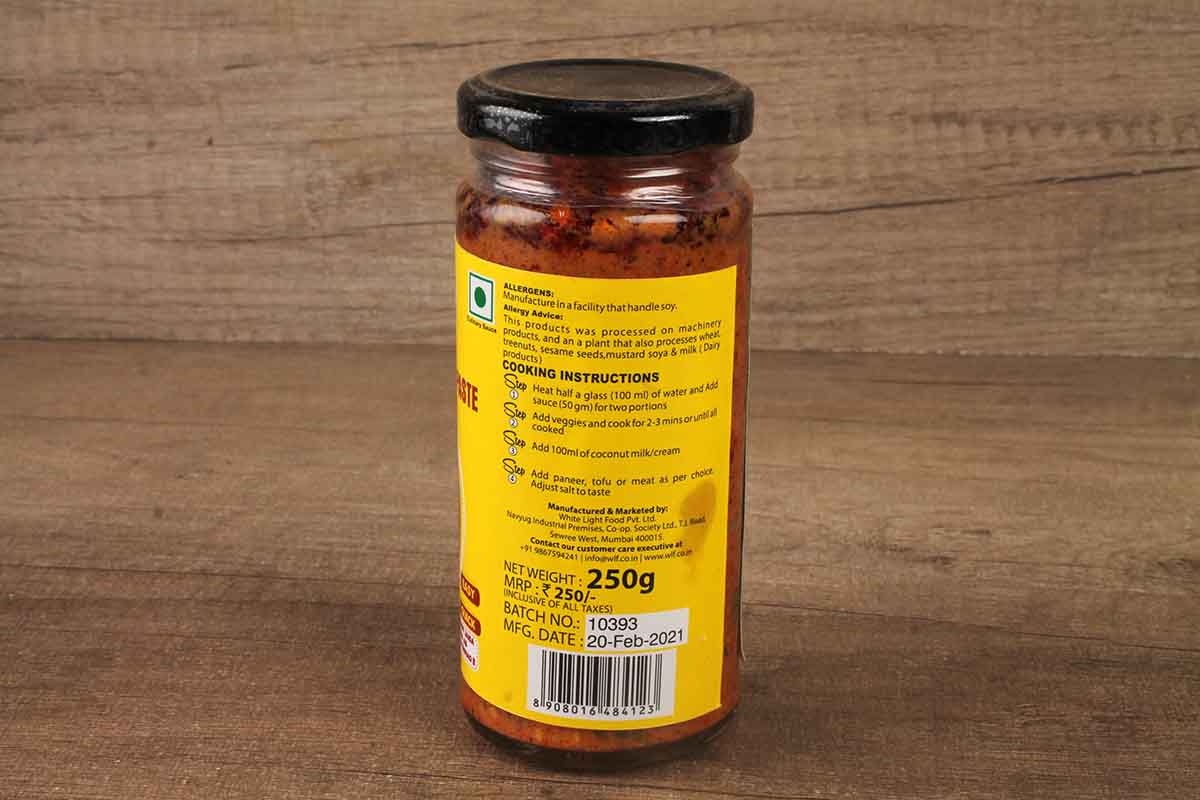 White Light Red Thai Curry Paste 250 Gm - Image 2