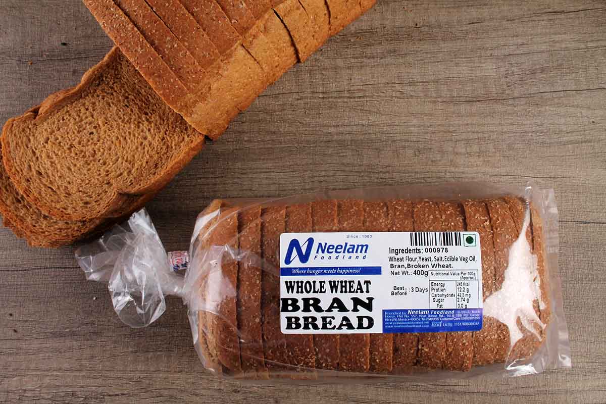 Whole Wheat Bran Bread 400 Gm