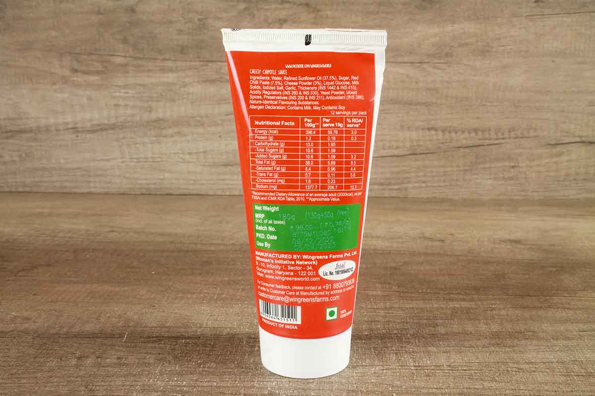 Wingreens Cheesy Chipotle Sauce 180 Gm - Image 2