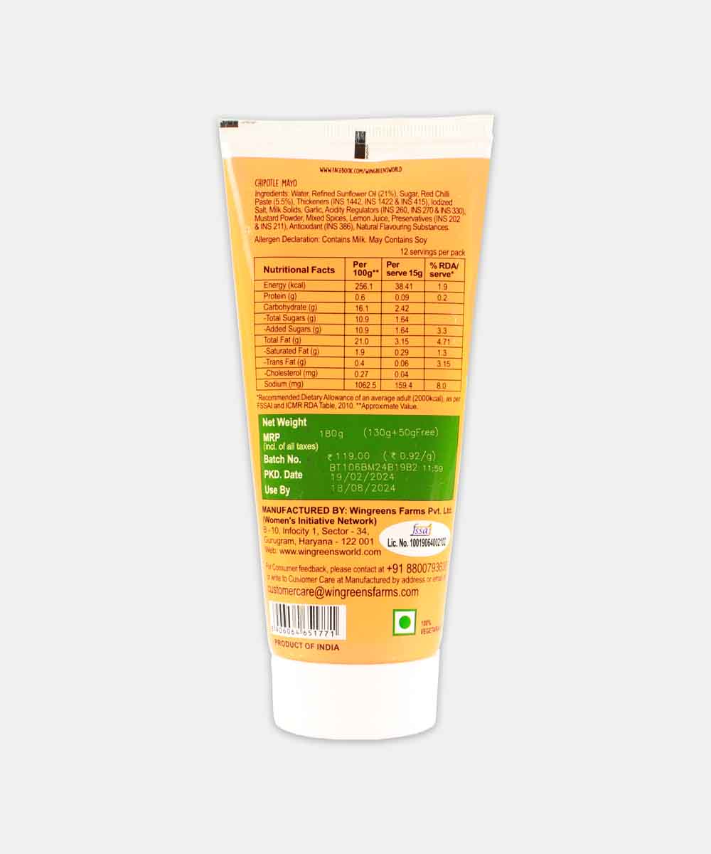Wingreens Chipotle Mayo 180 Gm - Image 2