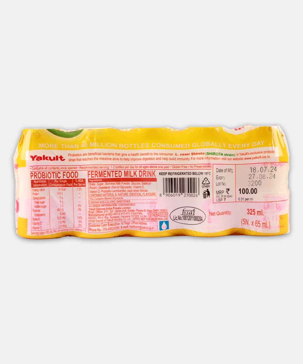 Yakult Light Mango Flavour Milk 325 Ml - Image 2
