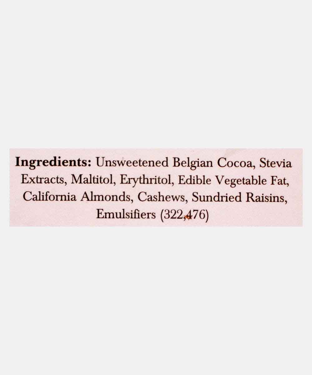 Zevic Dark Sugar Free Fruit & Nuts Chocolate 40 Gm - Image 4